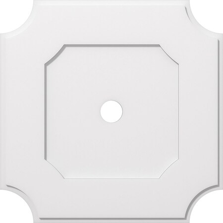 Locke Architectural Grade PVC Contemporary Ceiling Medallion, 30"OD x 3"ID x 18"C x 1"P